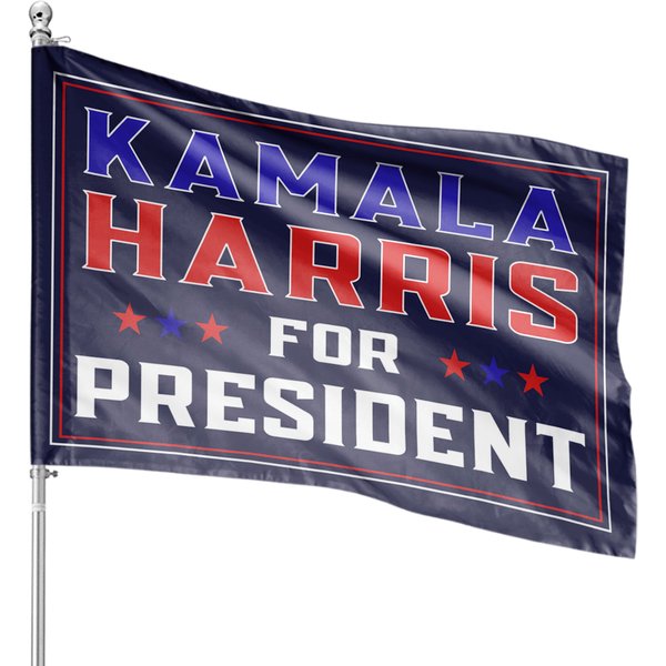 Kamala Harris For President House Flag, Harris 2024 Campaign Banner-image