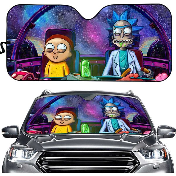 Rick And Rickandmorty Memes Car Sun Shades, Car Accessories Windshield Decor-image