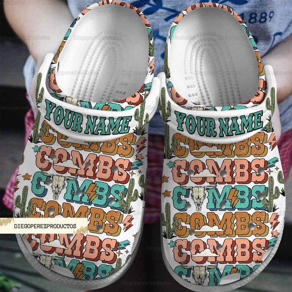 Custom Lukee Comb Clogs, Combs Bullhead Shoes, Lukee Comb Tour 2024 Sandal