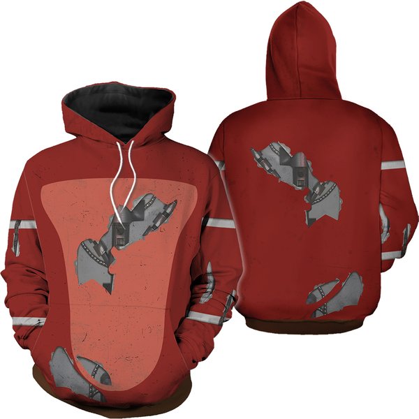 Fnaf Foxy 3d Hoodie - Full Print Five Nights At Freddy’s Apparel