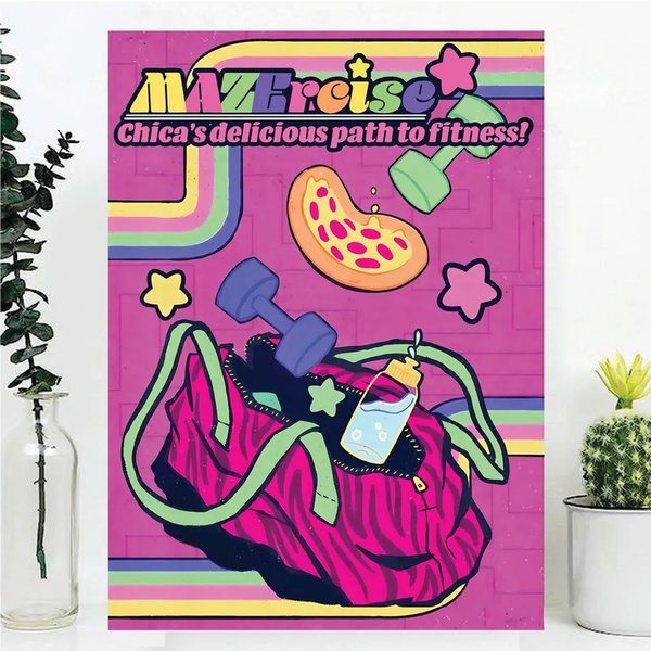 Fnaf Mazercise Premium Matte Vertical Poster-image