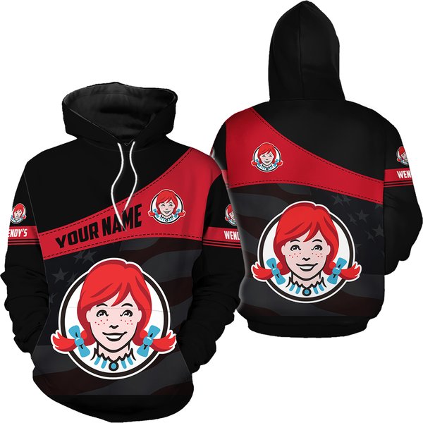 Personalized Wendy's Hoodie, Fast Food 3d Printed Hoodie