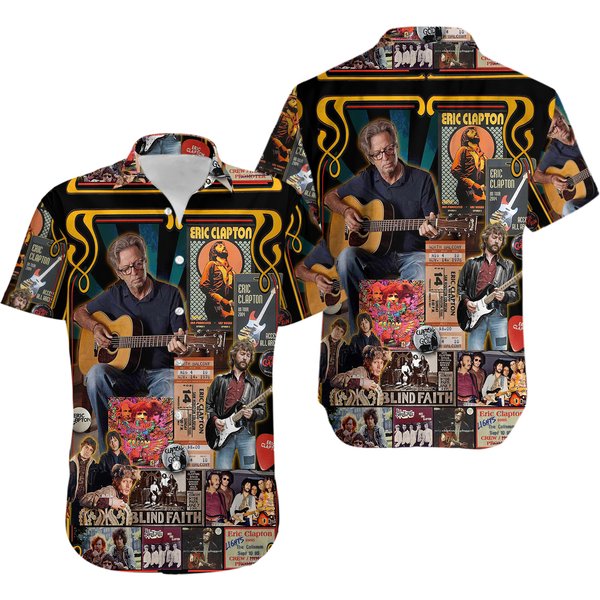 Eric Clapton Rock Band Hawaiian Shirt-image