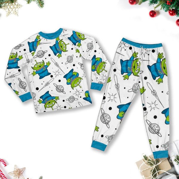 Aliens Planet Pajamas Set, Aliens Christmas Family