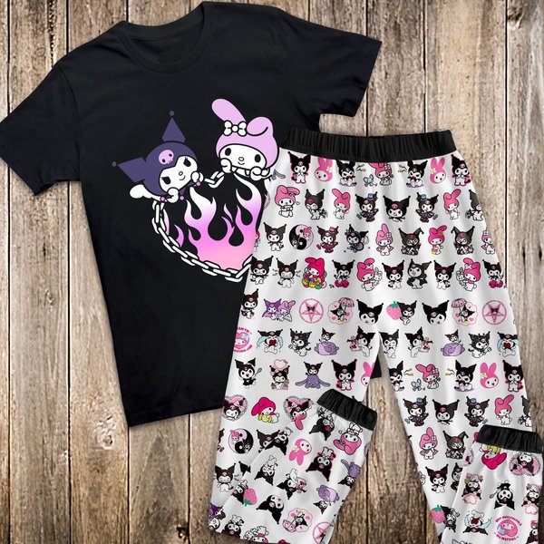 Kuromi Christmas Pajama Set For Families