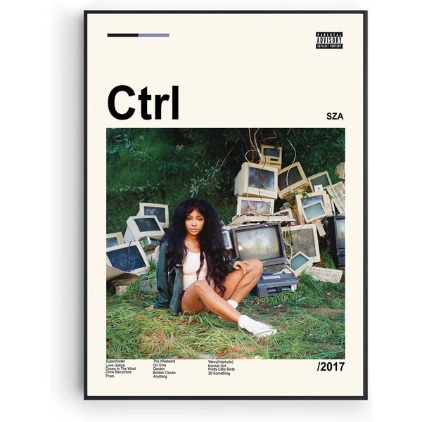Sza Ctrl Deluxe Album Poster-image