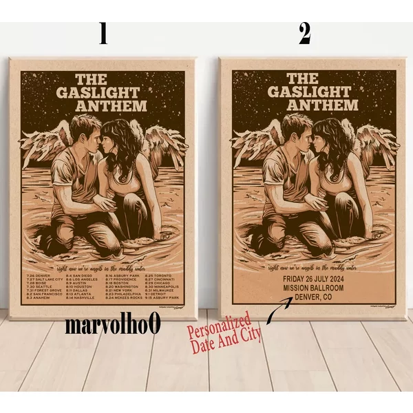 Custom The Gaslight Anthem Summer 2024 Us Tour Poster-image