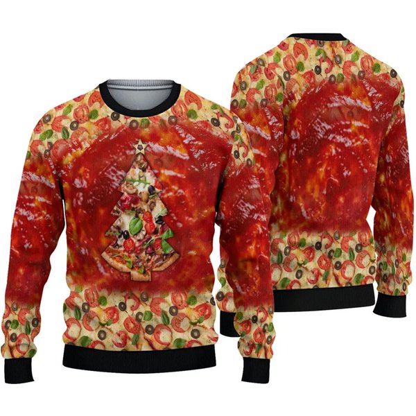 Pizza Ugly Knitted Christmas Sweater-image