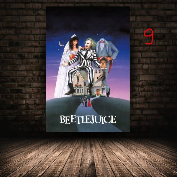 Beetlejuice Movie Poster, Michael Keaton Wall Art-image