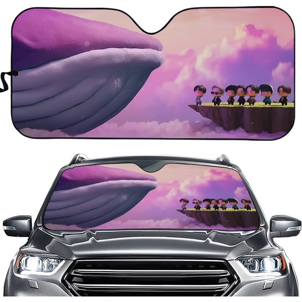 Bts Car Sun Shade - Whalien 52 Car Sun Shade-image