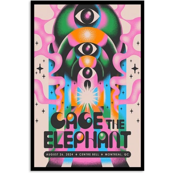 Cage The Elephant Aug 26 2024 Centre Bell In Montreal Qc Poster-image