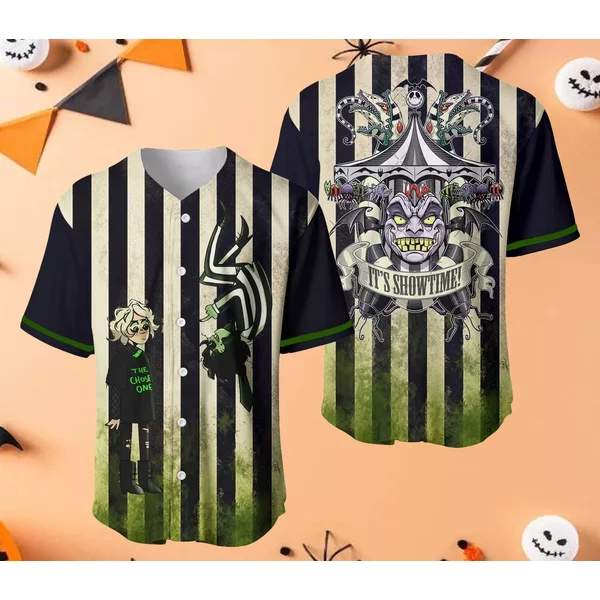 Halloween Beetlejuice Jersey Shirt, Beetlejuice Baseball Shirt, Beetlejuice Jersey-image
