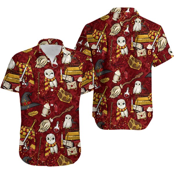 Harry Potter Characters 3D Printed Hawaiian Shirt S-5Xl-image