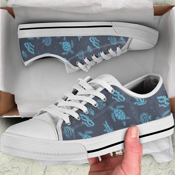 Turtle Women's Low Top Sneakers