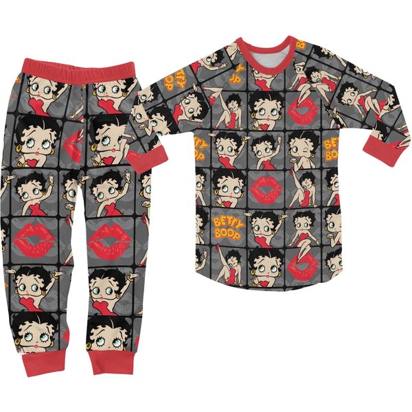 Betty Boop Pajamas Set, Betty Boop Womens Pajamas-image
