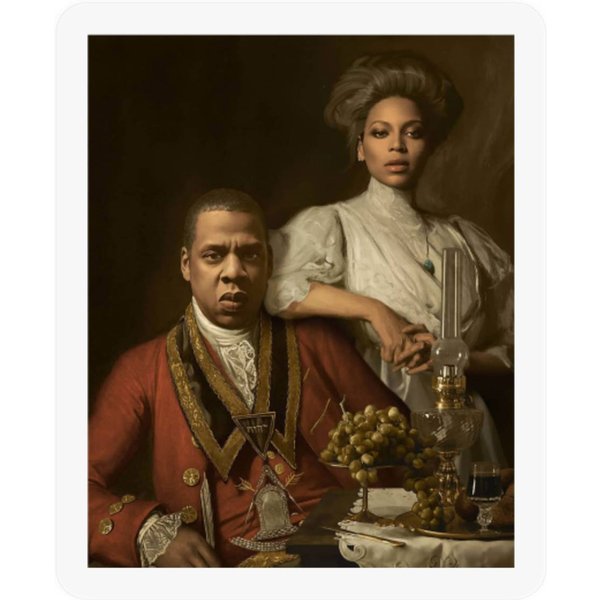 Jay Z Beyonce Vintage Meme Stickers-image