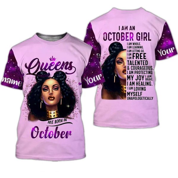 October Birthday 3D T-Shirt-image