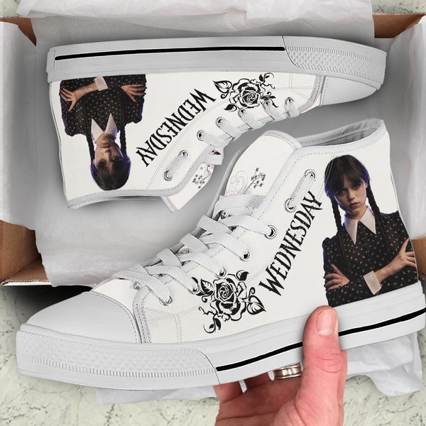 Women's High Top Sneakers , Wednesday Addamas High Top Sneakers-image