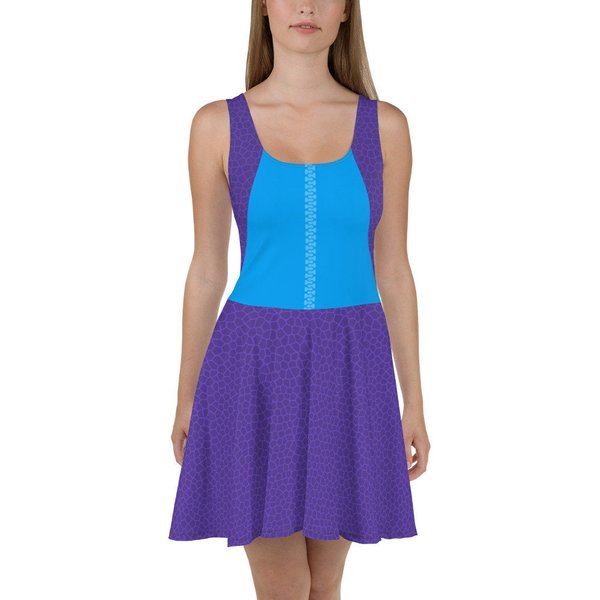 Chip Chipmunk Dinoland Dinosaur All-over Park Costume Women's Skater Dress