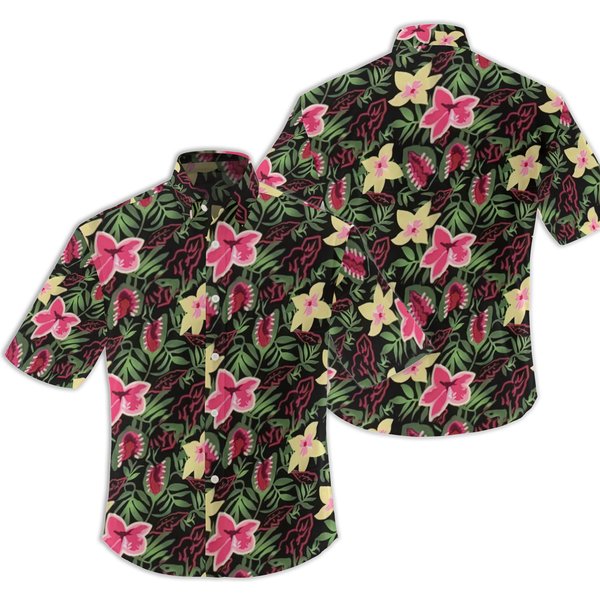 Chunk Truffle Shuffle Hawaiian Shirt Goonies Movie Costume Floral 80S Flowers-image