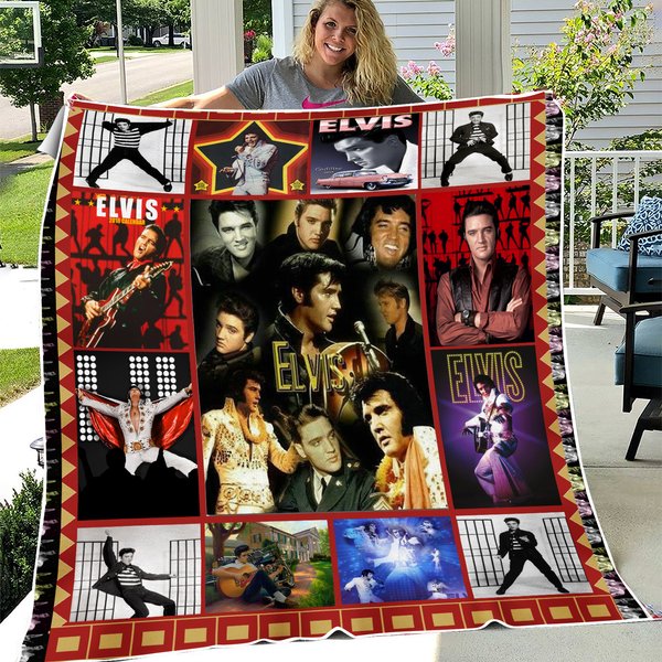 Elvis Presley Fleece Blanket - Personalized-image