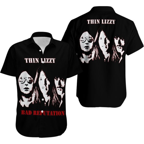 Thin Lizzy Hawaiian Shirt, Music Hawaiian Shirt-image