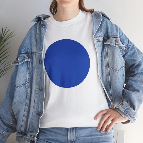 Blue Dot Unisex Heavy Cotton Tee - Show Your Support-image