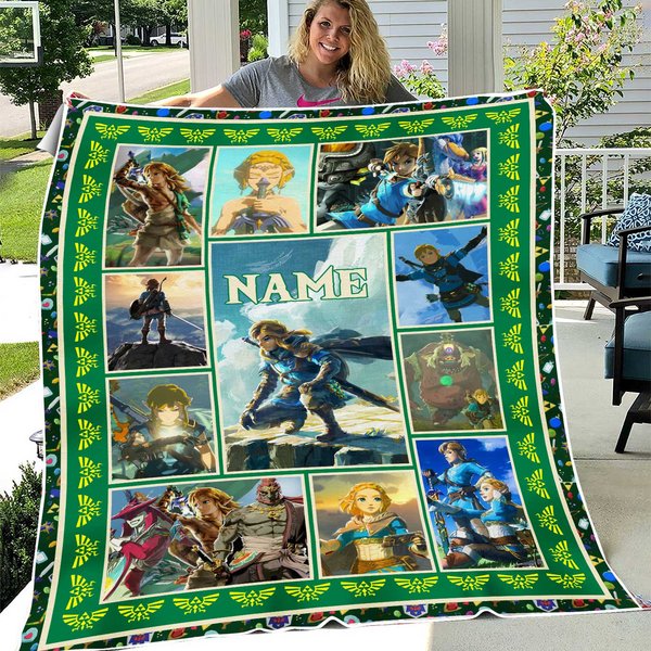 Personalized Zelda Tears Of The Kingdom Fleece Blanket-image