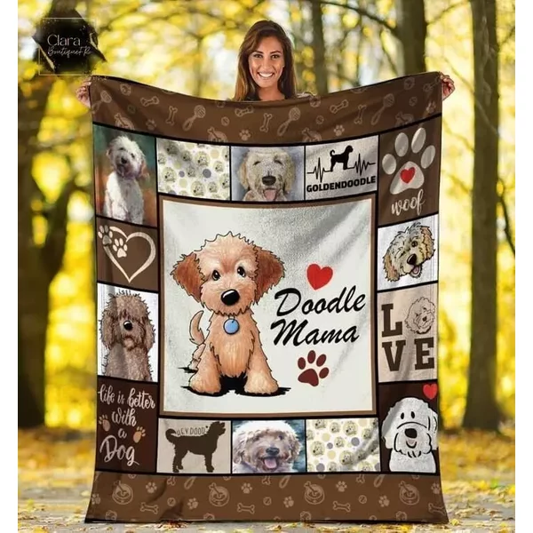 Goldendoodle Dog Lover Doodle Mama Sofa Blanket