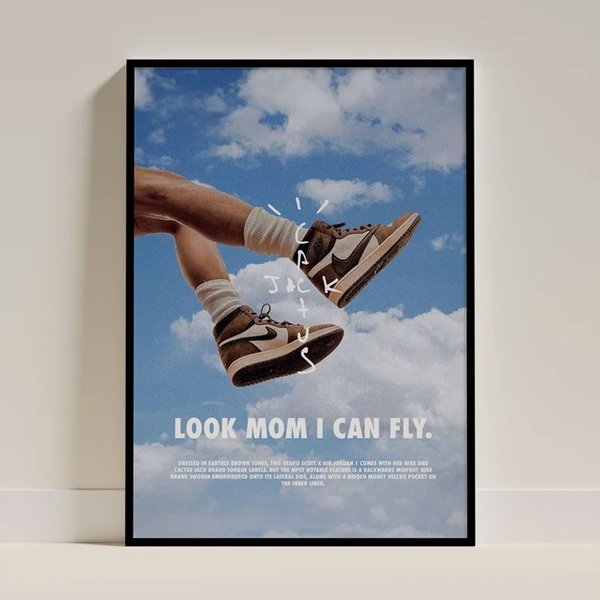 Music Poster Of Travis 'Cactus Jack', Unframed Wall Art-image
