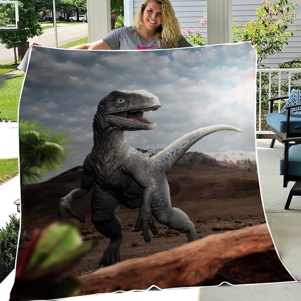 Dinosaur Blanket - Dinosaur Fleece Blanket-image