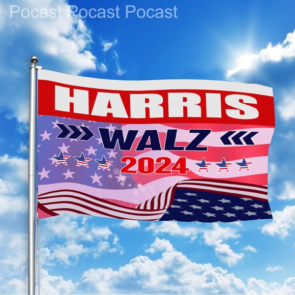 Kamala Harris Walz 2024 Flag, Harris Walz For The People Flag-image