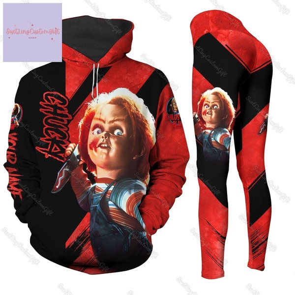 Custom Chucky Horror Hoodie And Leggings-image