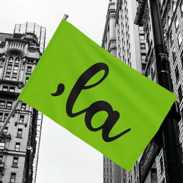 Kamala Harris 2024 Flag La Comma, Green Election House Flags, Vote 2024-image