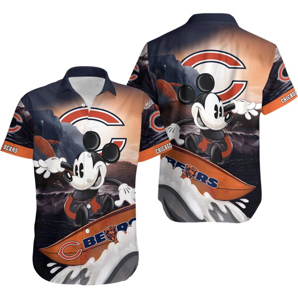 Stylish Chicago Bears Hawaiian Shirt - Perfect For Game Day Fun!-image