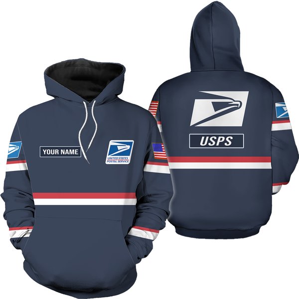 Personalized Name Postal Worker Hoodie, Postal Worker 3D Printed Hoodie-image