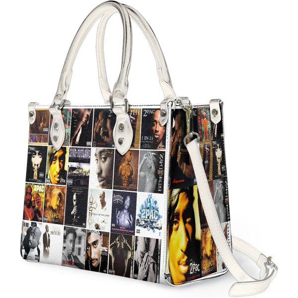 2Pac Leather Handbag, 2Pac Handbag, Rapper Leather Handbag-image