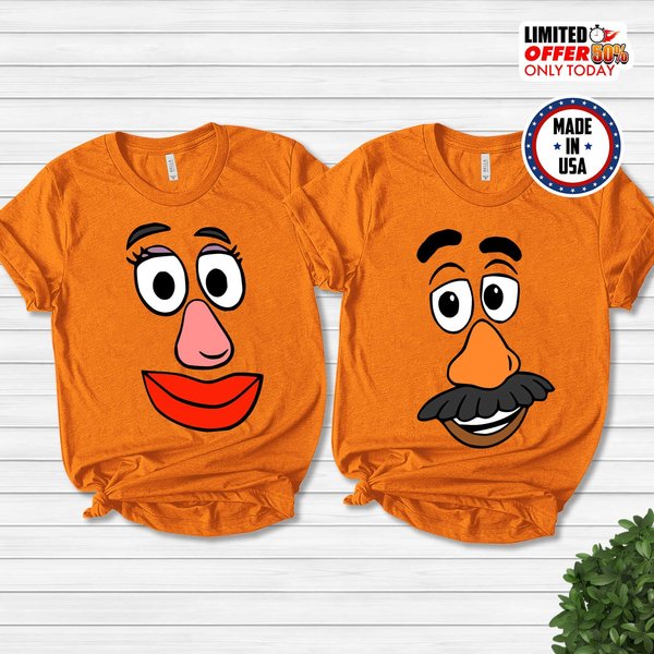 Couples Matching Mr. And Ms. Potato Inspired Shirts-image