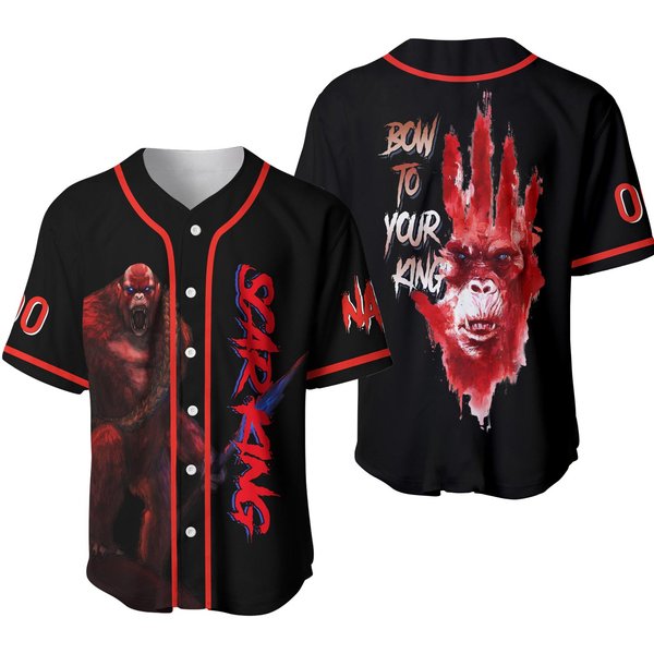 God Zilla Kong Baseball Jersey, God Zilla Kong The New Empire Shirt-image