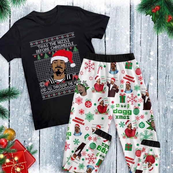 Snoop Dogg Pajamas Set Family Christmas Pajamas Set