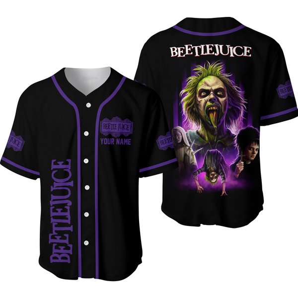 Beetlejuice Halloween Baseball Jersey-image