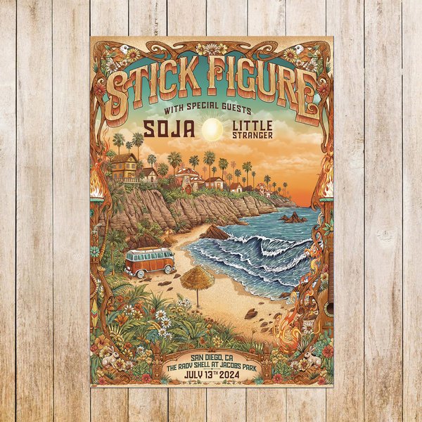 Stick Figure Tour In San Diego Ca On July 14 2024 Poster-image