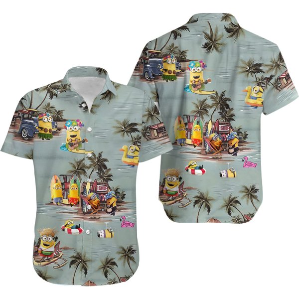 Summer Minions Hawaiian Shirt, Summer Party Shirt-image