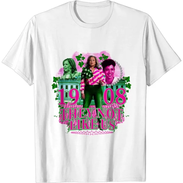 Kamala Harris 24 Not Like Us Pink Green-image