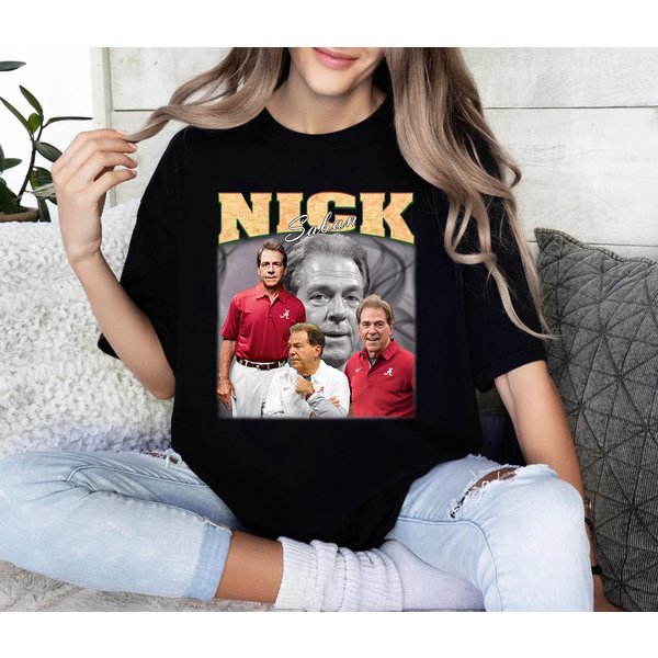 Nick Saban Vintage Shirt, Vintage Nick Saban T-Shirt, Gift For Him-image