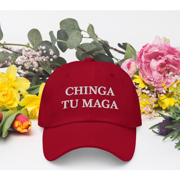 Chinga Tu Maga - Embroidred Dad Cap-image
