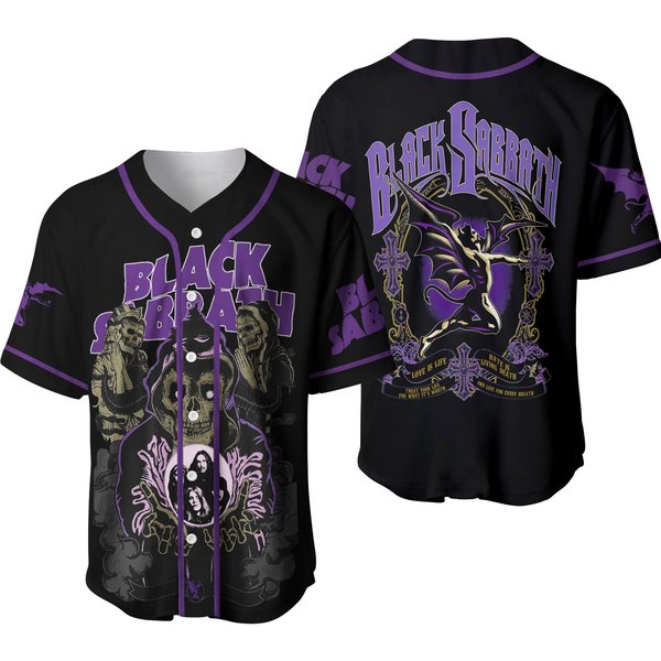 Black Sabbath Love Is Life Baseball Jersey Shirt-image