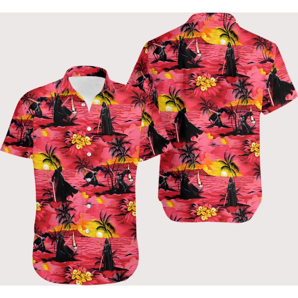 Warrior Fight At Beach Aloha Shirt, Space Movie Character Hawaiian Shirt-image