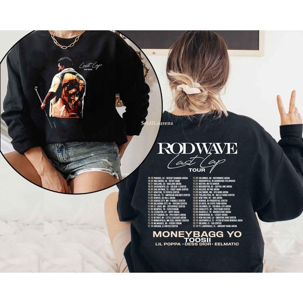 Last Lap Tour Dates Rod Wave Tshirt, Rod Wave 2024 Inspired Sweatshirt-image