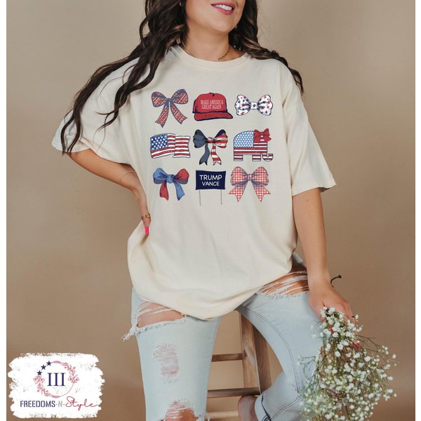 Trump & Bows Shirts, Trump Vance 2024 Shirt-image